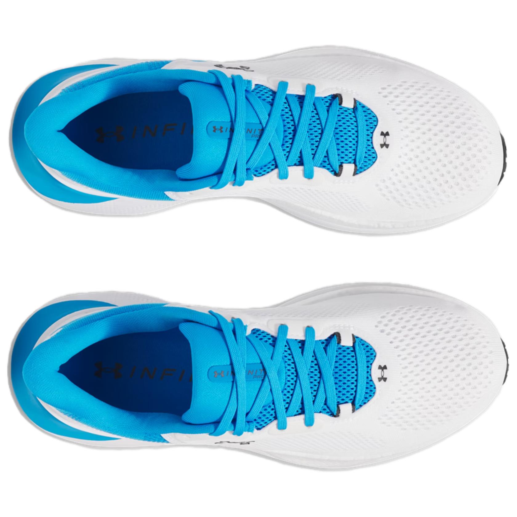Under Armour Infinite Pro 2 Cushioning Breathable Support Rebound Low top Running Shoes Men’s White Blue