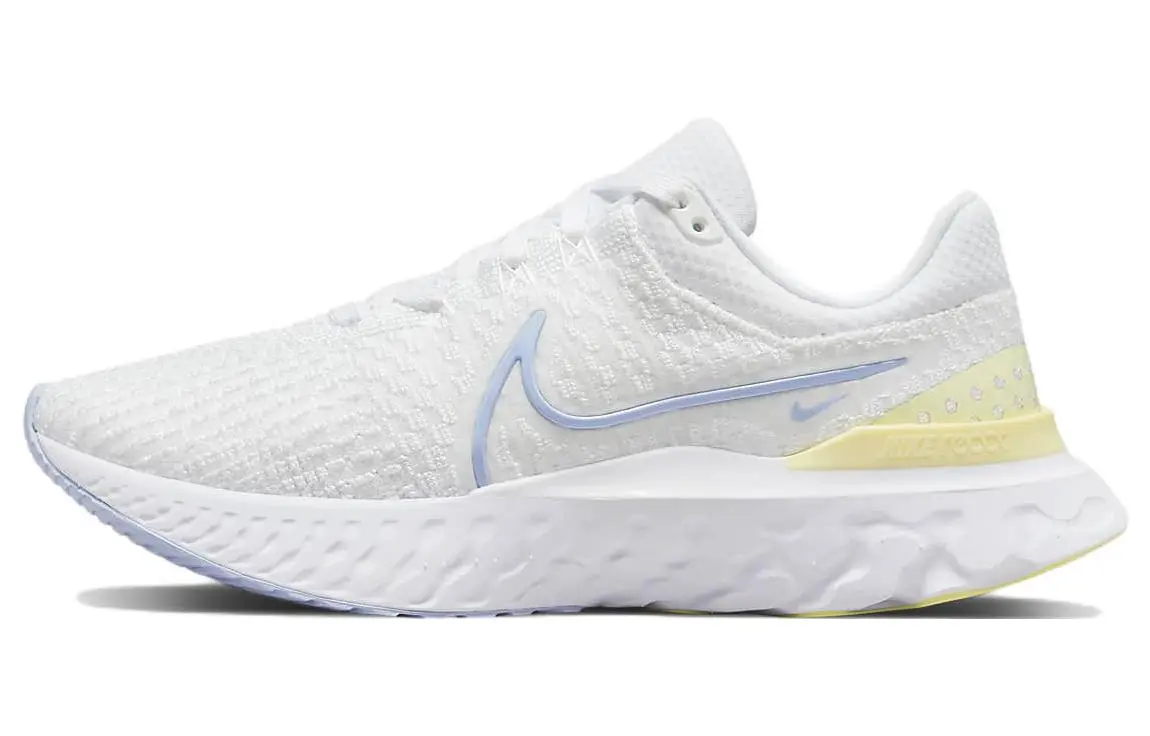 Nike React Infinity Run Flyknit 3 White Violet Citron Tint Women's