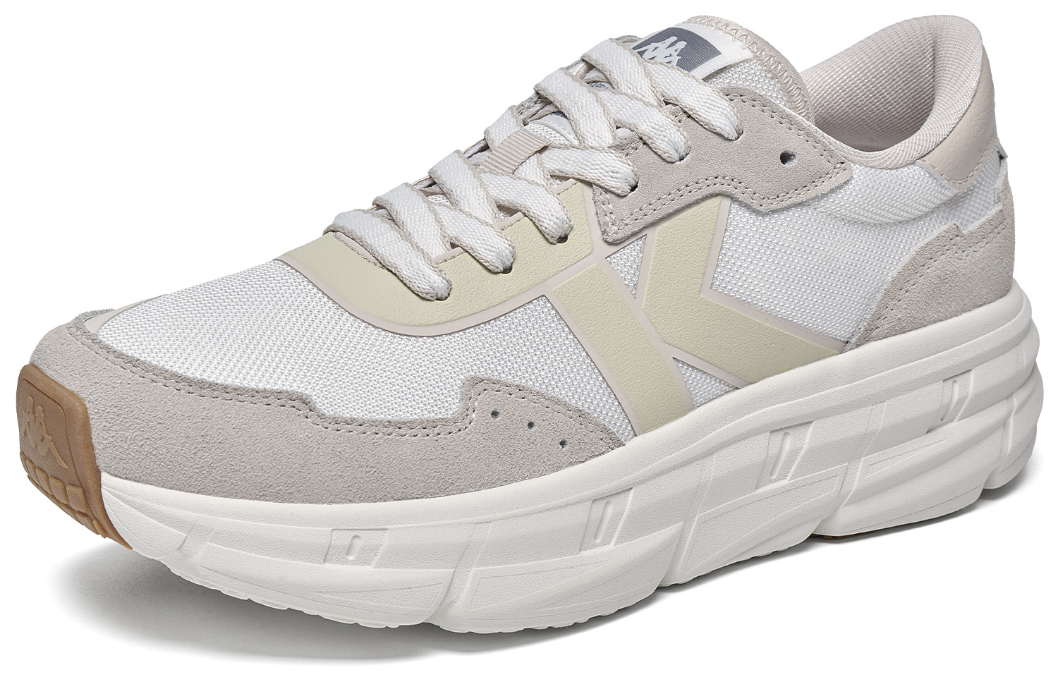 Kappa Slip Resistant Abrasion Resistant Low top Running Shoes Unisex Beige Brown
