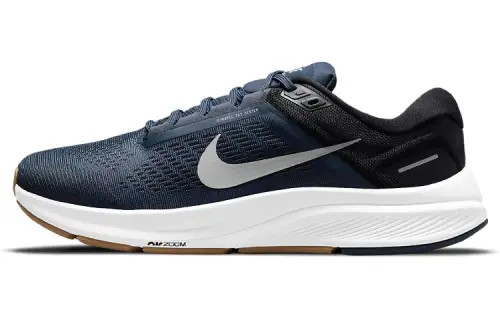 Nike Zoom Structure 24 Comfort Low Top Air Cushion Training Running Shoes Men's Midnight Blue