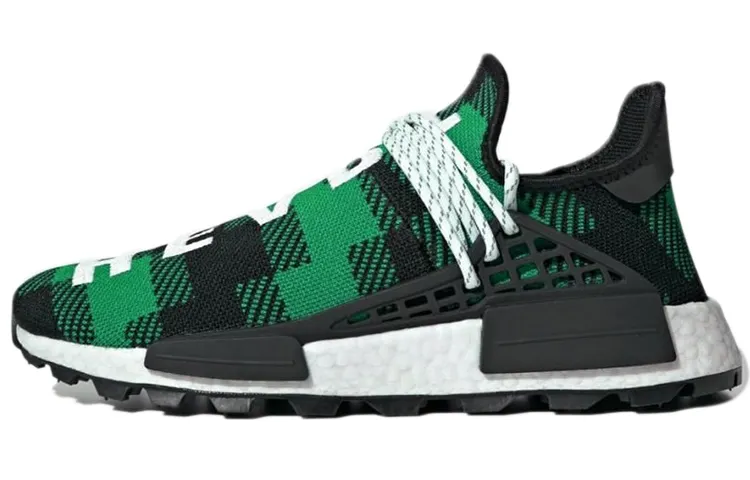 Nmd Human Race Pharrell x Billionaire Boys Club x Nmd Human Race Adidas Originals Trail 'Green Plaid'