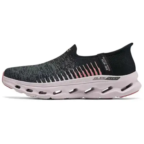 Skechers Women's GO WALK Low top Casual Shoes Women's Black Pink