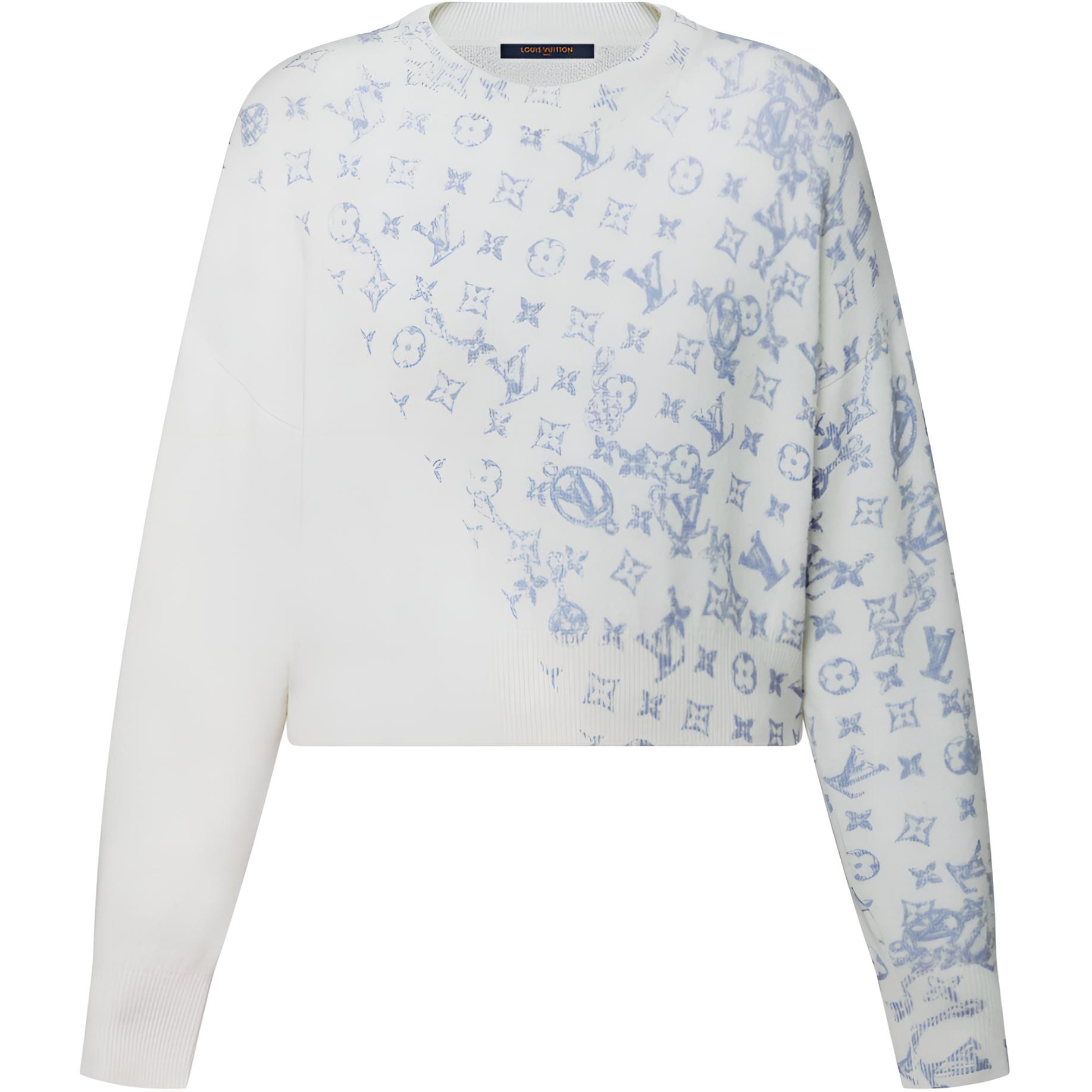 Женский свитер Louis Vuitton SS26 Monogram (коричневый)