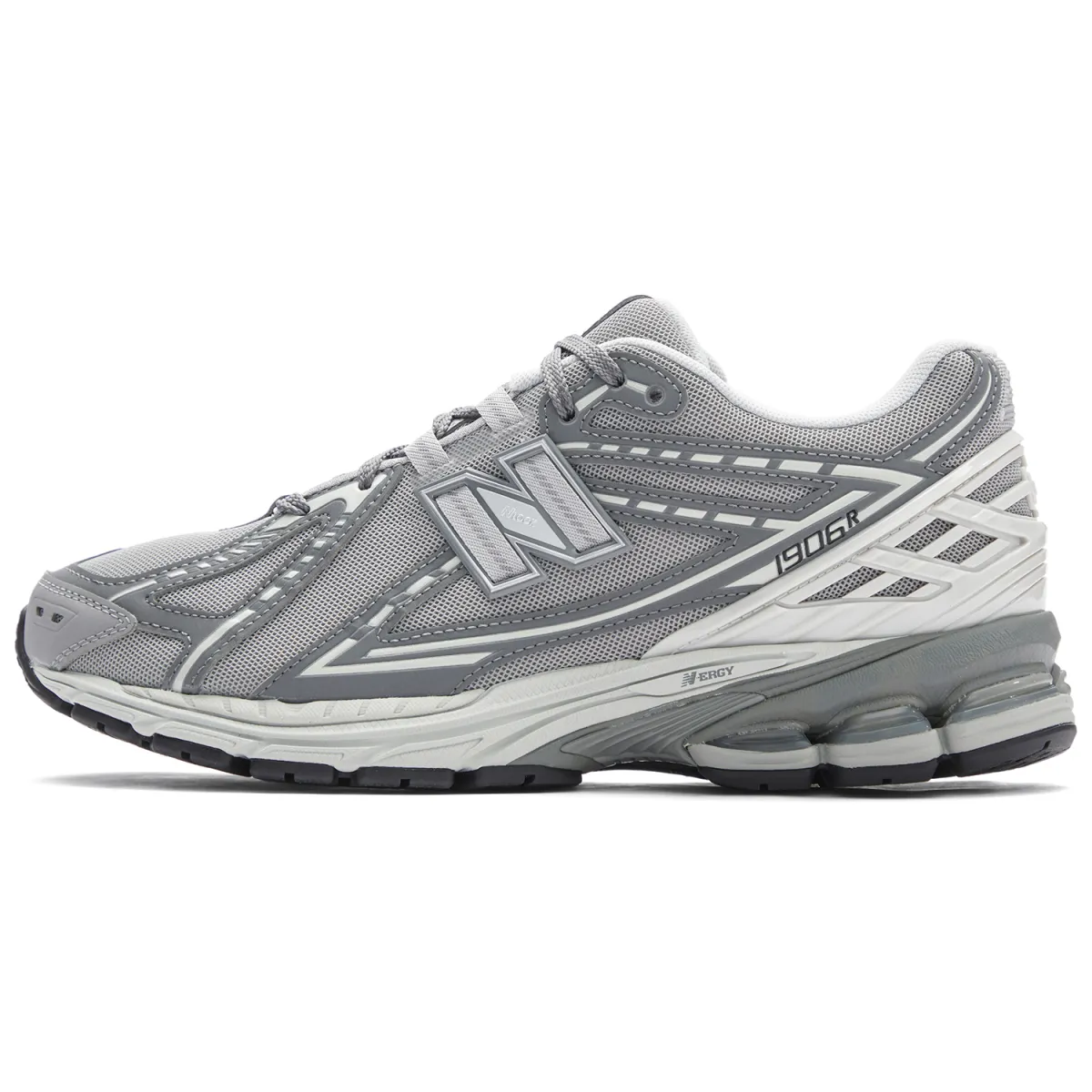New Balance NB 1906R Lightweight Textile Synthetic Leather Low-Top Casual Running Shoes Unisex Silver Gray