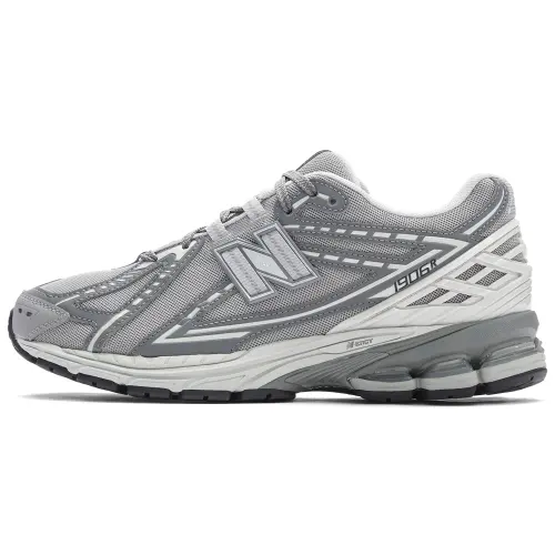 New Balance NB 1906R Lightweight Textile Synthetic Leather Low-Top Casual Running Shoes Unisex Silver Gray