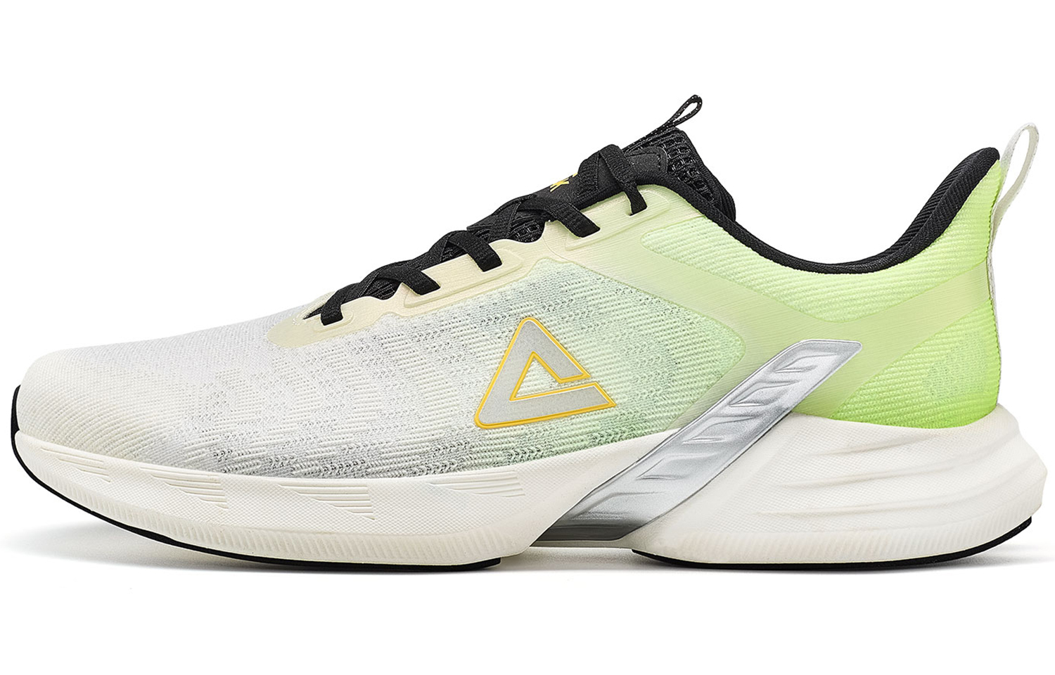 PEAK Hyperfuse Fabric Cushioning Slip Resistant Abrasion Resistant Low top Running Shoes Men’s Neon Green