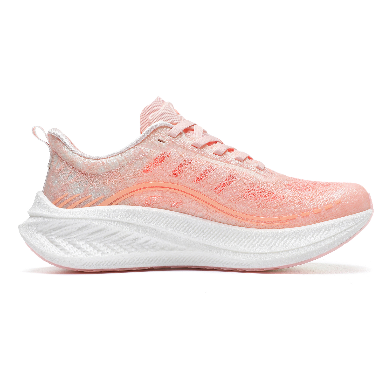TREEPERI Cushioning Anti-Slip And Wear-Resistant Low-Top Marathon Running Shoes Women’s Elegant Pink