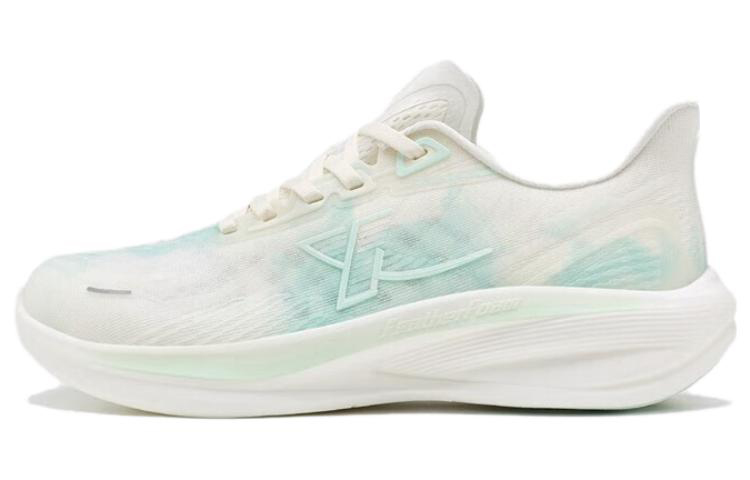 XTEP Light Wing Comfortable Cushioning Slip Resistant Abrasion Resistant Low top Running Shoes Women’s White Blue Green