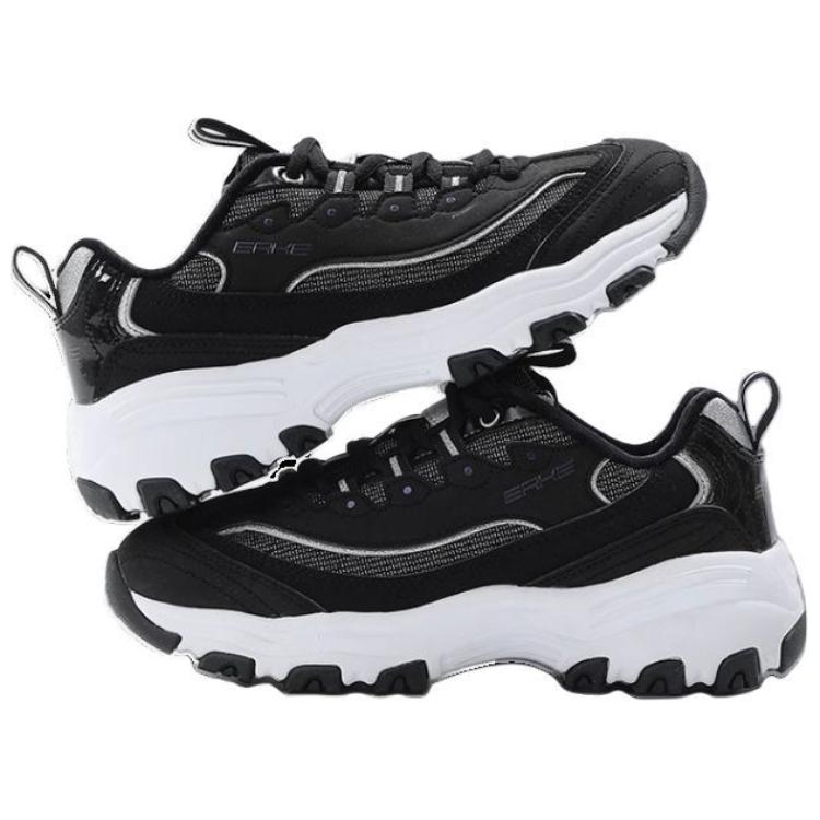 Erke Fabric Fleece Lined Thermal Slip Resistant Low top Running Shoes Women’s Black