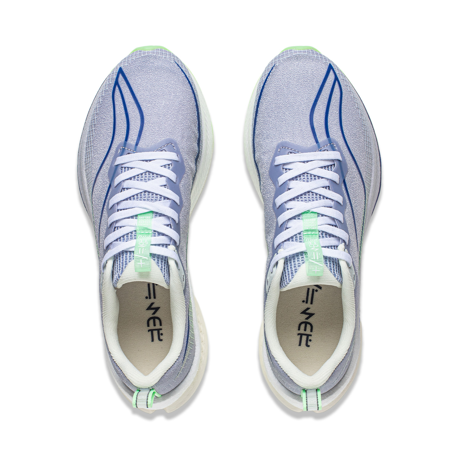 Li Ning Red Hare 7 Pro Cushioning Slip Resistant Low top Running Shoes Women’s Purple Smoke Blue