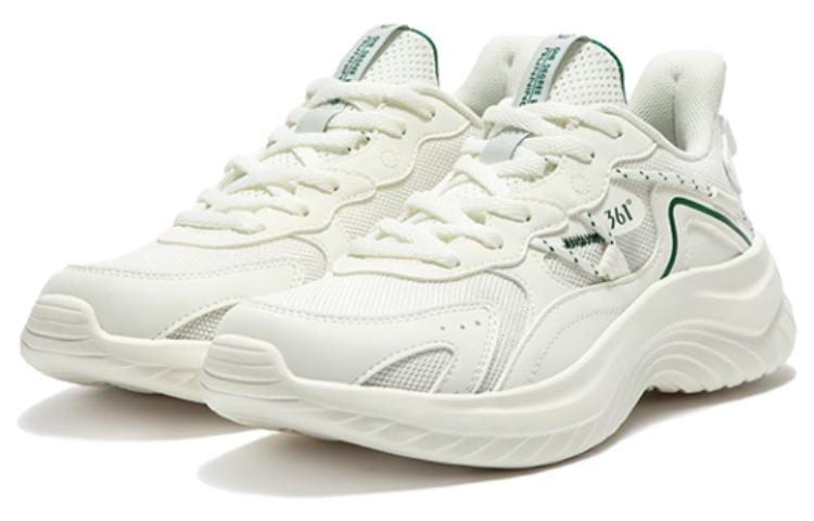 361° Versatile Cushioning Abrasion Resistant Breathable Low top Running Shoes Women’s White Green