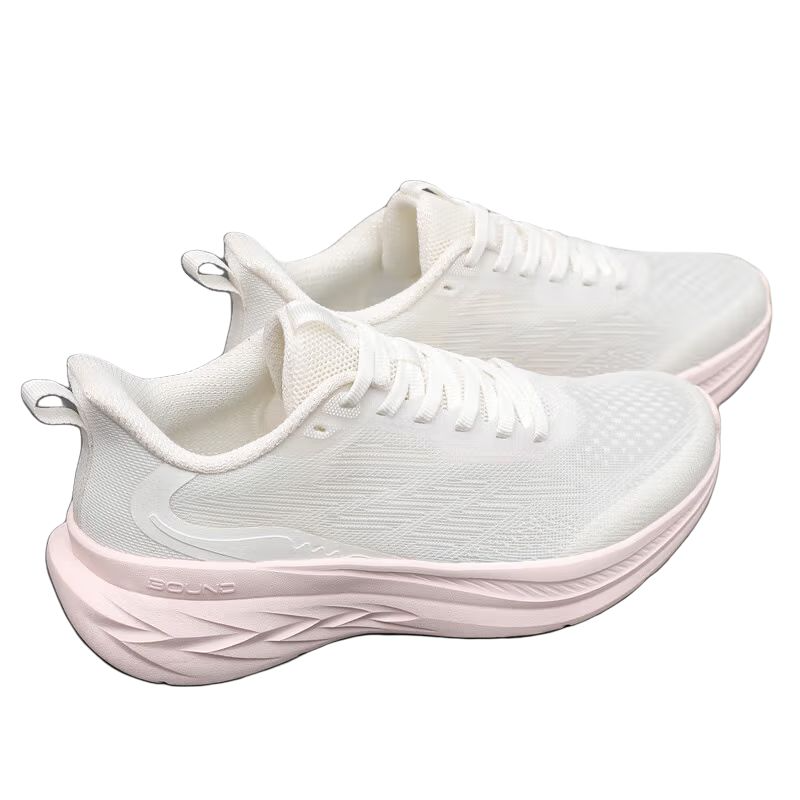 361° Slip Resistant, Abrasion Resistant, Breathable Low top Casual Running Shoes Women’s White Pink
