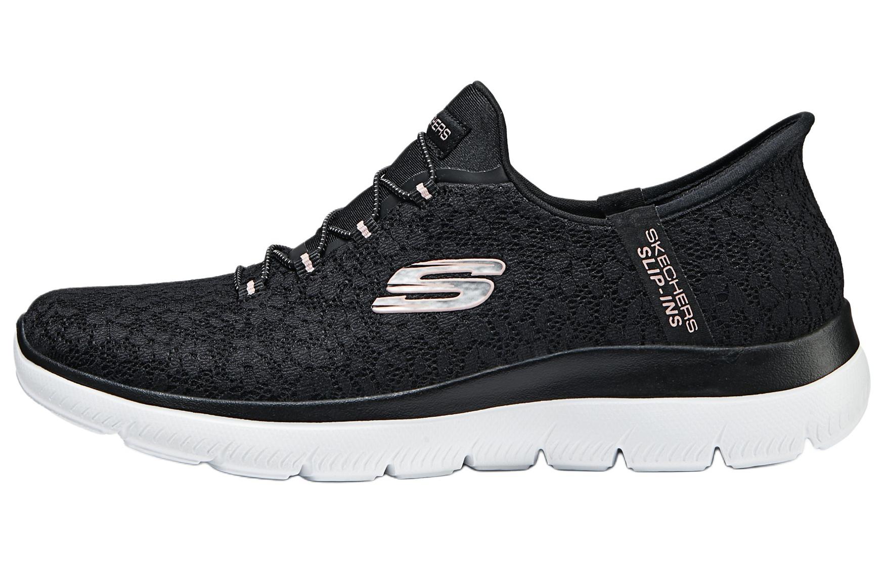 Skechers Hands Free Slip Ins Cushioning Abrasion Resistant Breathable Low top Running Shoes Women’s Black