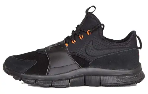 Nike Free Ace Lthr Black Black Hyper Orange