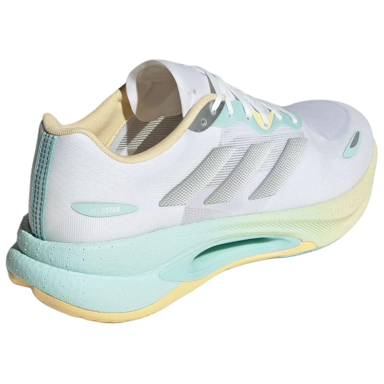 Adidas VELOSTAR Abrasion Resistant Low top Running Shoes Women’s White Yellow