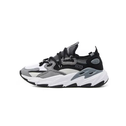 FILA Ray Tracer Abrasion Resistant Breathable Abrasion Resistant Breathable Low top Running Shoes Women's Gray White