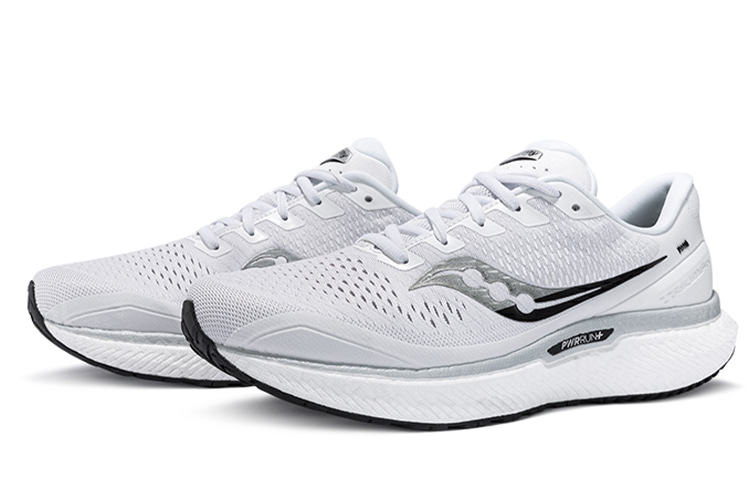 Saucony Triumph 18 Textile, Synthetic Leather Cushioning Slip Resistant Abrasion Resistant Breathable Low top Casual