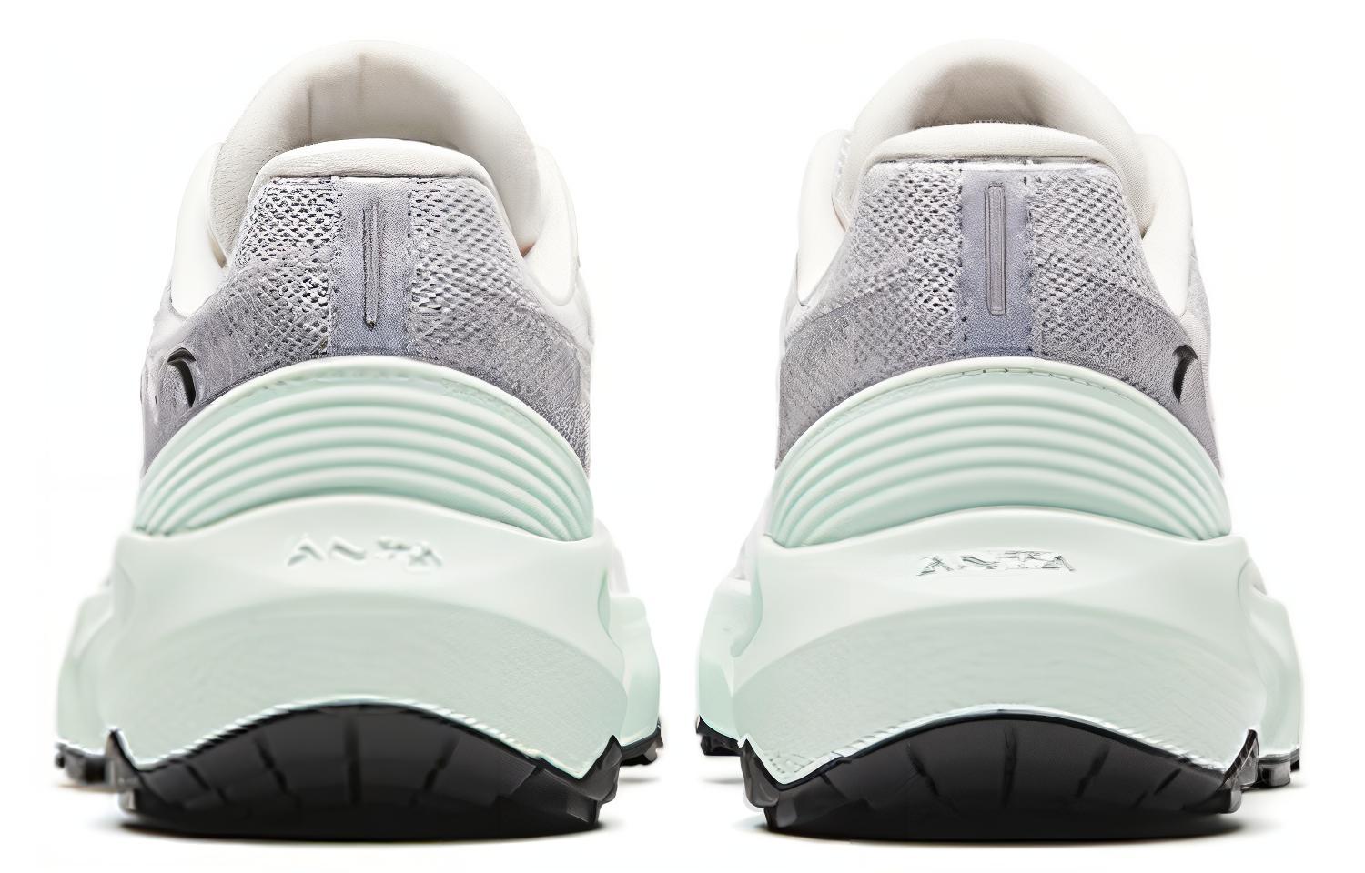 Anta Comfortable Fabric Cushioning Breathable Low top Running Shoes Women’s Paper Gray