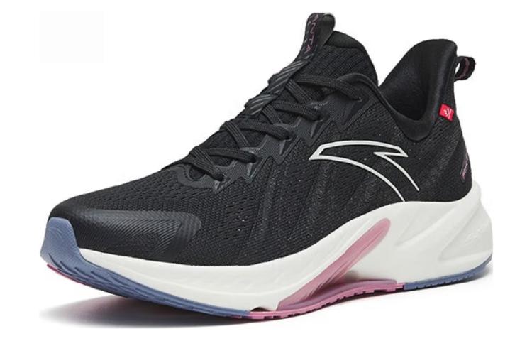 Anta Rocket 4.0 Cushioned Wear-Resistant Breathable Low-Top Running Shoes Women’s Black Purple