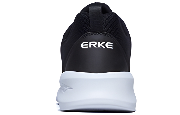 Erke Running Shoes Women’s Low Top Jet Black/True White