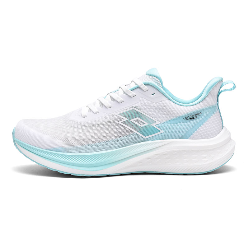 LOTTO Cushioning Slip Resistant Abrasion Resistant Breathable Lightweight Low top Running Shoes Men’s White Blue