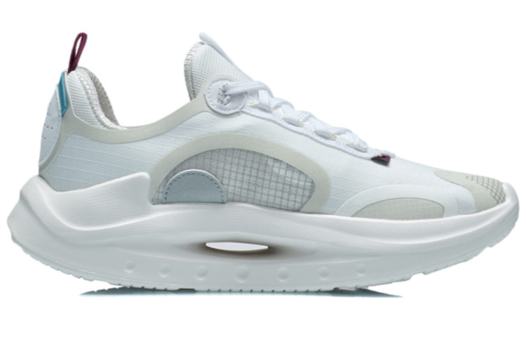 Li Ning Apocalypse Tianqi Culture Sports Lightweight And Breathable Low top Running Shoes Women’s Light Gray Purple