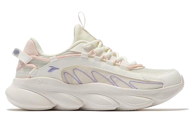361° Comfortable Abrasion Resistant Breathable Abrasion Resistant Breathable Low top Running Shoes Women’s White Pink