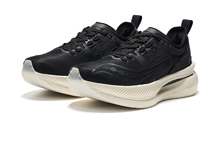 Saucony IDLING Cruise Comfortable Cushioning Low top Running Shoes Unisex Black