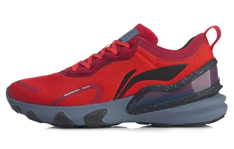 Li Ning Arashi Plus Cushioning Low top Running Shoes Unisex Red Black
