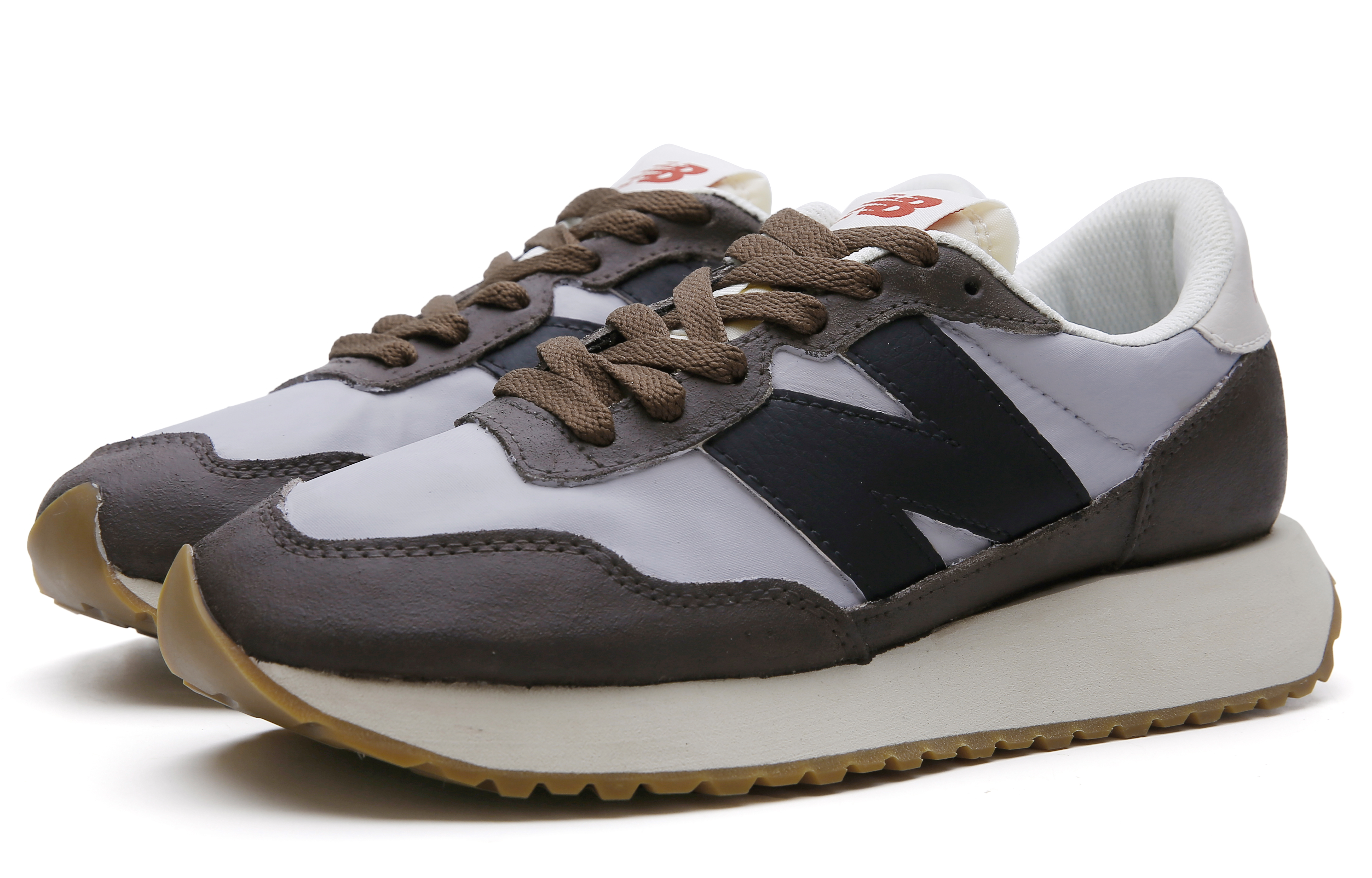 New Balance NB 237 Abrasion Resistant Low top Running Shoes Unisex Gray Brown