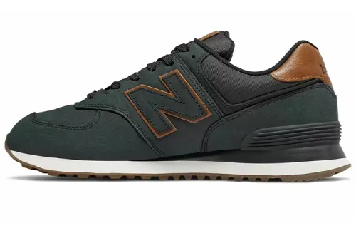 New Balance NB 574 Running Shoes Men's Low Top Black/Brown