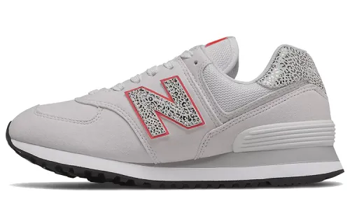New Balance 574 Shoes White/Red Women's