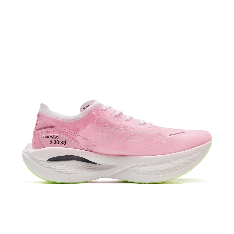 XTEP 160X 3.5PRO Low top Carbon Plate Marathon Training Race Running Shoes Men’s Pink White