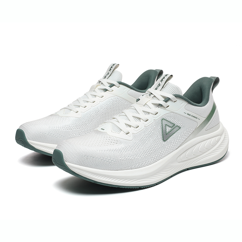 PEAK Taichi 7.0 Cushioning Slip Resistant Abrasion Resistant Low top Casual Running Shoes Men’s White Green