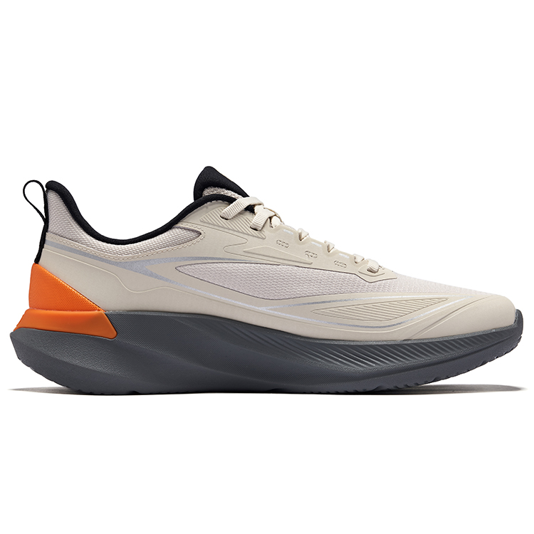 Erke Shadow 3 Cushioning Rebound Low top Training City Commuting Running Shoes Men’s Pumice Gray Grapefruit Brown