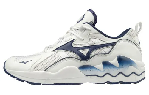 Mizuno Wave Rider 1 Vintage Textile, Synthetic Leather Slip Resistant, Abrasion Resistant, Breathable