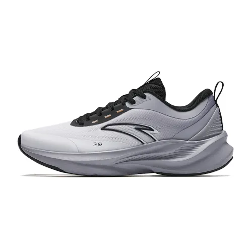 Anta Fabric Slip Resistant Abrasion Resistant Low top Running Shoes Men's Gray