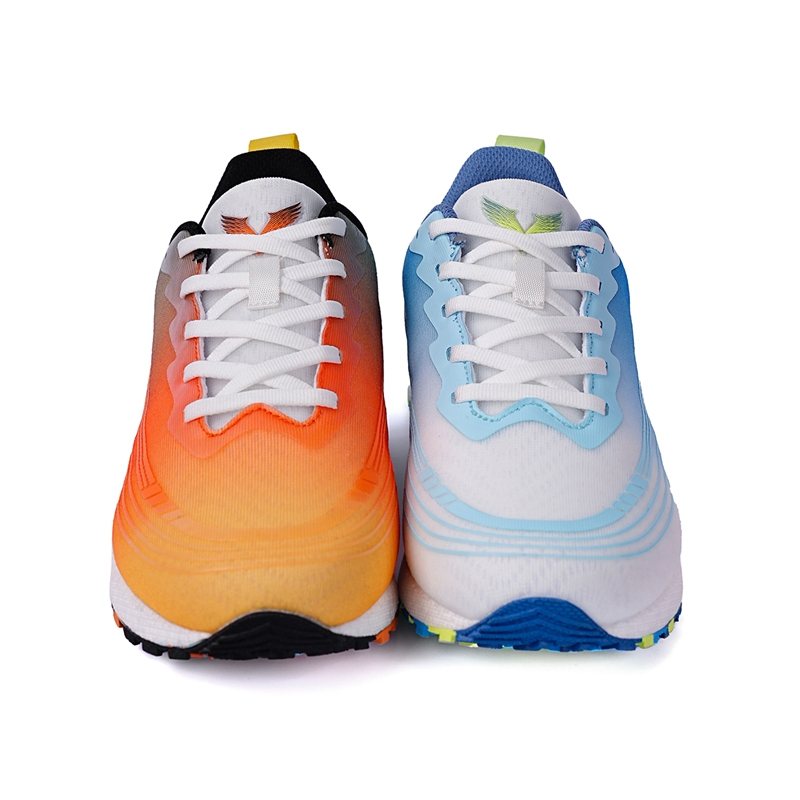 IFXRN Running Shoes Unisex Right Orange Red Blue White Left Blue White
