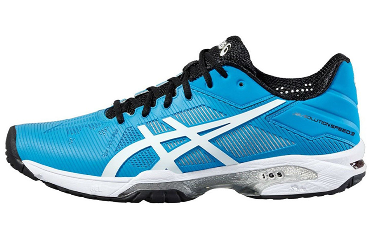 Asics Gel Solution Speed 3 Abrasion Resistant Low top Running Shoes Men's Blue