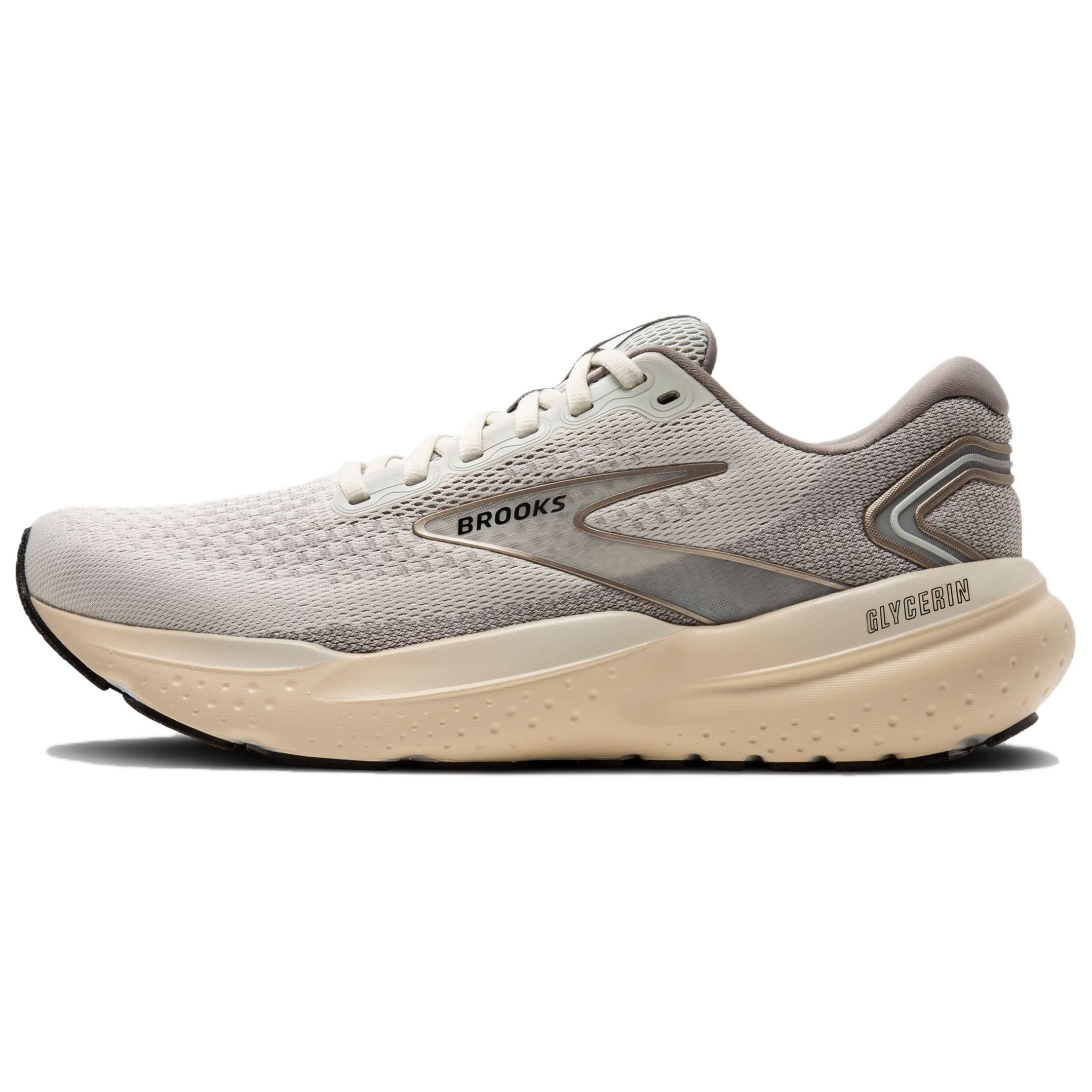 Brooks Glycerin 21 Slip Resistant And Breathable Low top Casual Running Shoes Men’s Gray