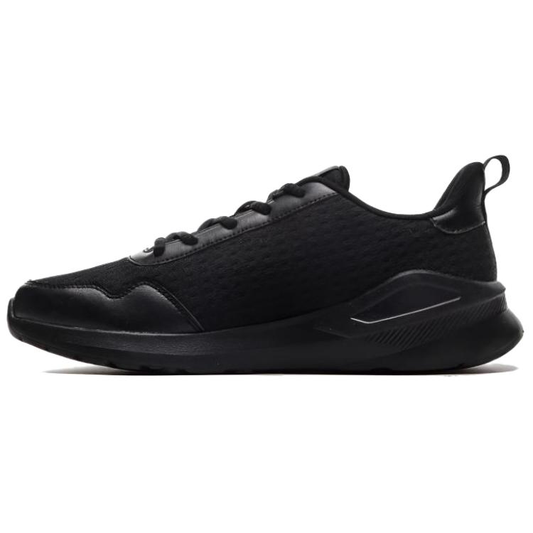 QIAODAN Cushioning Breathable Lightweight Low top Running Shoes Men’s Black Gold