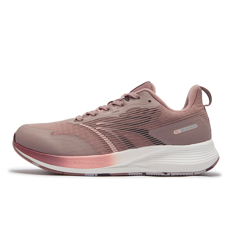 361° Cushioning Slip Resistant Abrasion Resistant Low top Casual Running Shoes Women’s Pink White