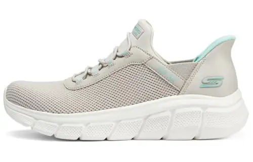 Skechers Abrasion Resistant Breathable Mid top Running Shoes Women's Taupe