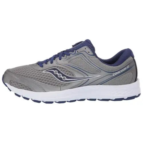 Saucony Cohesion 12 Cushioning Lightweight Low top Running Shoes Men's Blue Gray