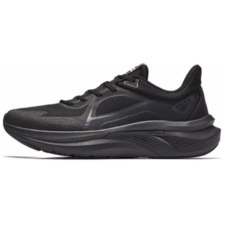 Anta Feihong Cushioning, Wear Resistant Low top Casual Running Shoes Men's Basic Black