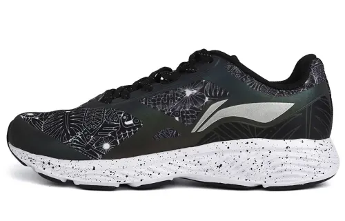Li Ning Cloud 3 Splendor Abrasion Resistant Cushioning Low top Running Shoes Men's Black White