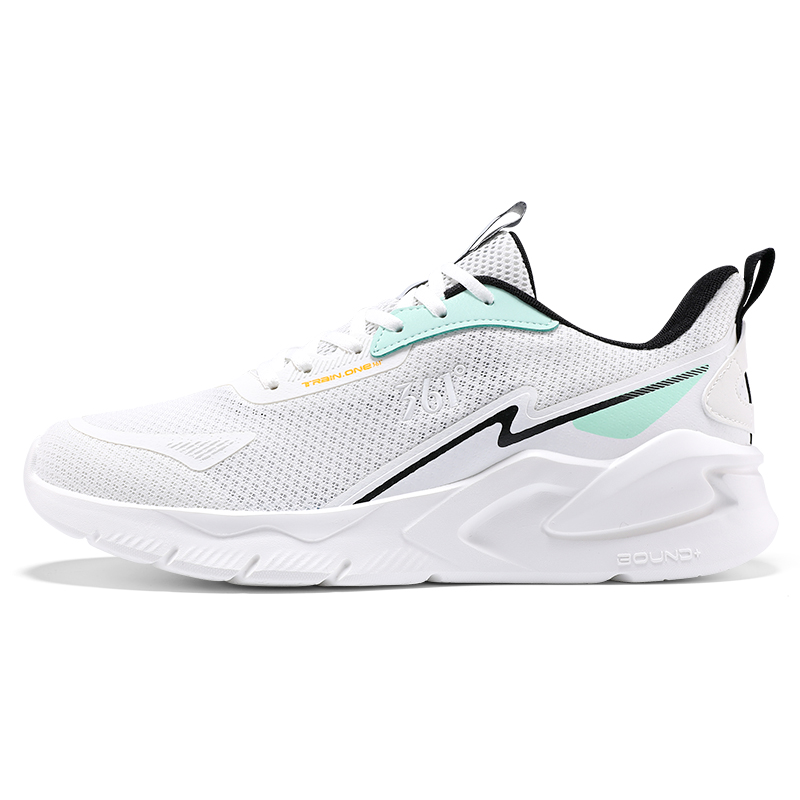 361° Cushioning Abrasion Resistant Breathable Low top Casual Running Shoes Men’s White Green