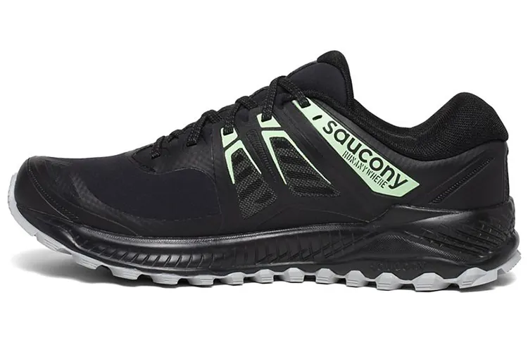 Saucony Peregrine ICE+Falcon Running Shoes Women's Low Top Black