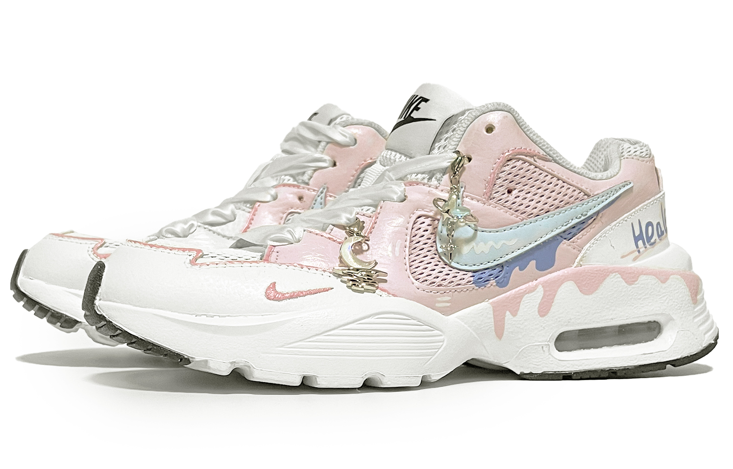 Nike Air Max Fusion Slip Resistant Low top Running Shoes Women’s Pink