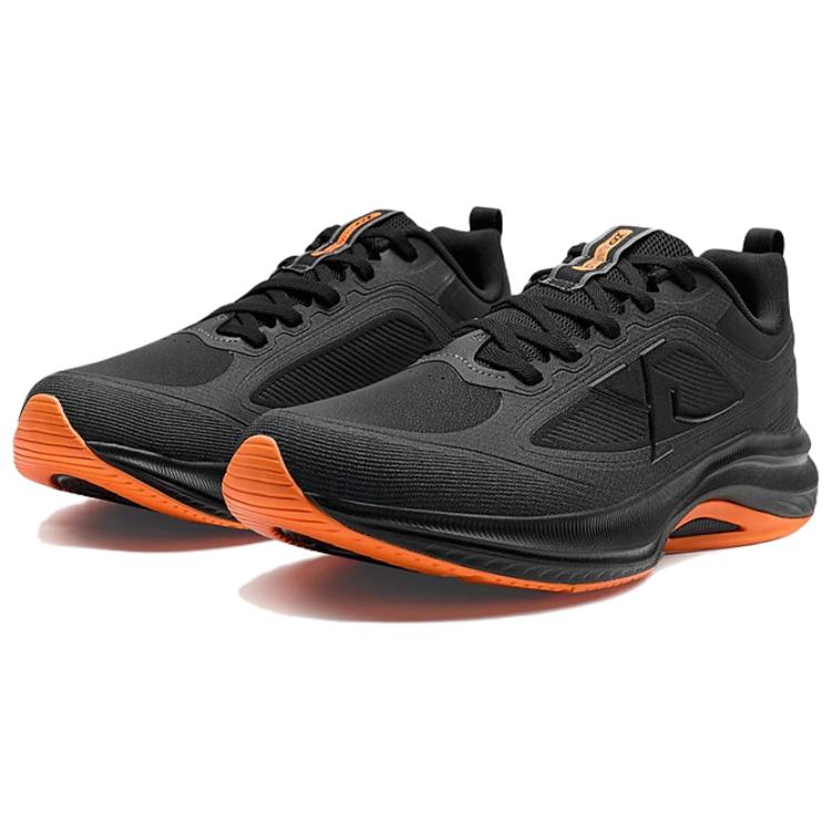 XTEP Cushioning Rebound Cushioning Rebound Low top Casual Running Shoes Men’s Black Orange